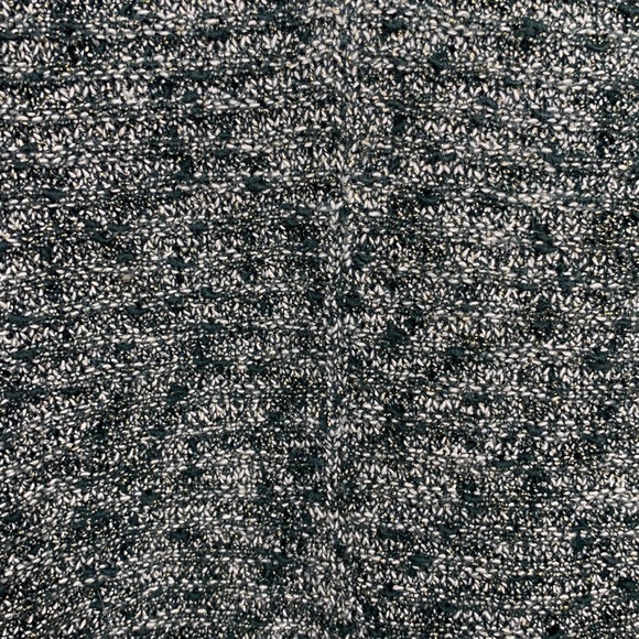 CHICO’S Sweater Green & Metallic Gold Dolman Sleeves Scoop Neck 3/4 Sleeves 12 - Picture 8 of 12